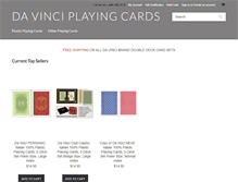 Tablet Screenshot of davinciplayingcards.com